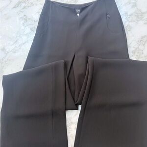 Vintage CHANEL Black Wide Leg Silk Women's Pants Spring 2009 collection